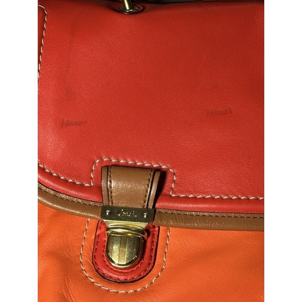 Coach Poppy Large Dylan Satchel‎ Purse Handbag Shoulder Crossbody Leather - Picture 6 of 16